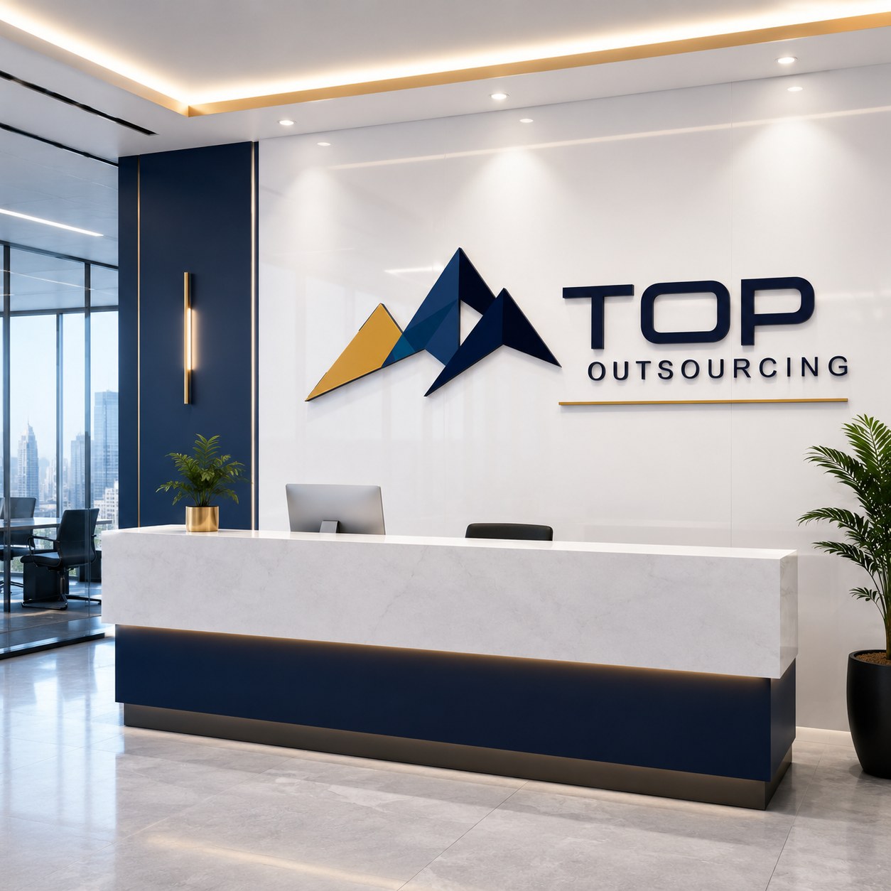 Recepcja biura TOP Outsourcing